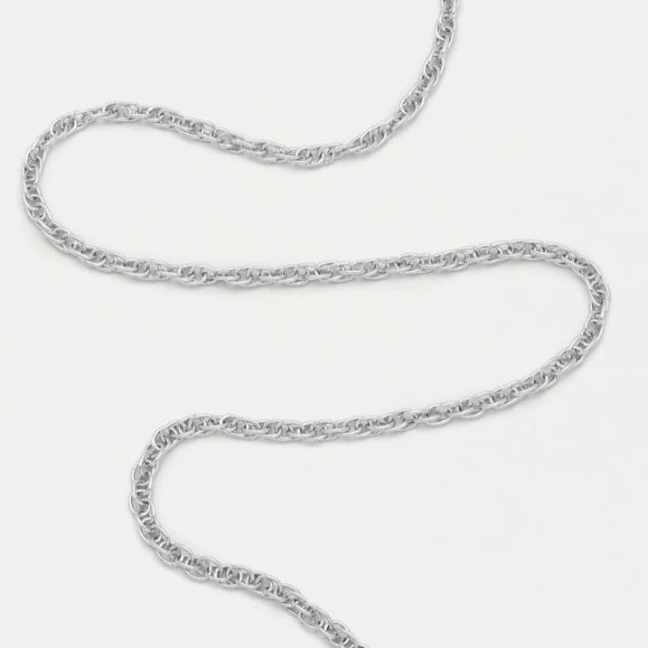 Silver Plated Twisted Rope Necklace Estella Bartlett