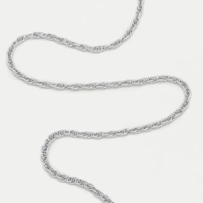 Silver Plated Twisted Rope Necklace Estella Bartlett
