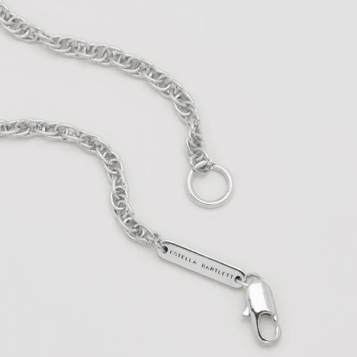 Silver Plated Twisted Rope Necklace Estella Bartlett