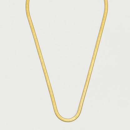 Herringbone Necklace Gold Plated Chain Estella Bartlett