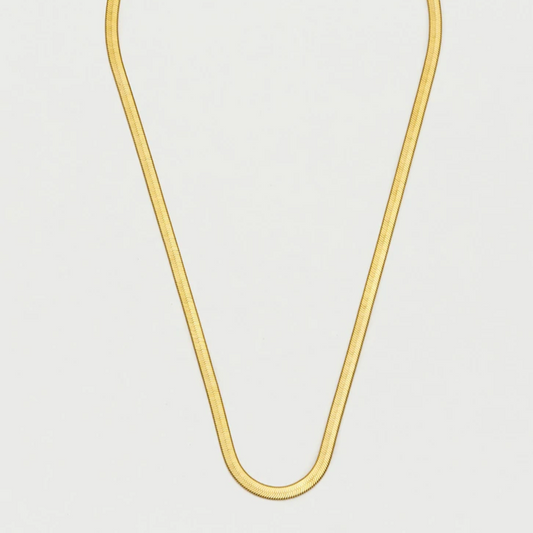 Herringbone Necklace Gold Plated Chain Estella Bartlett