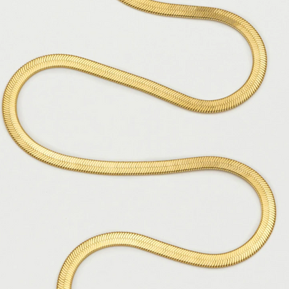 Herringbone Necklace Gold Plated Chain Estella Bartlett
