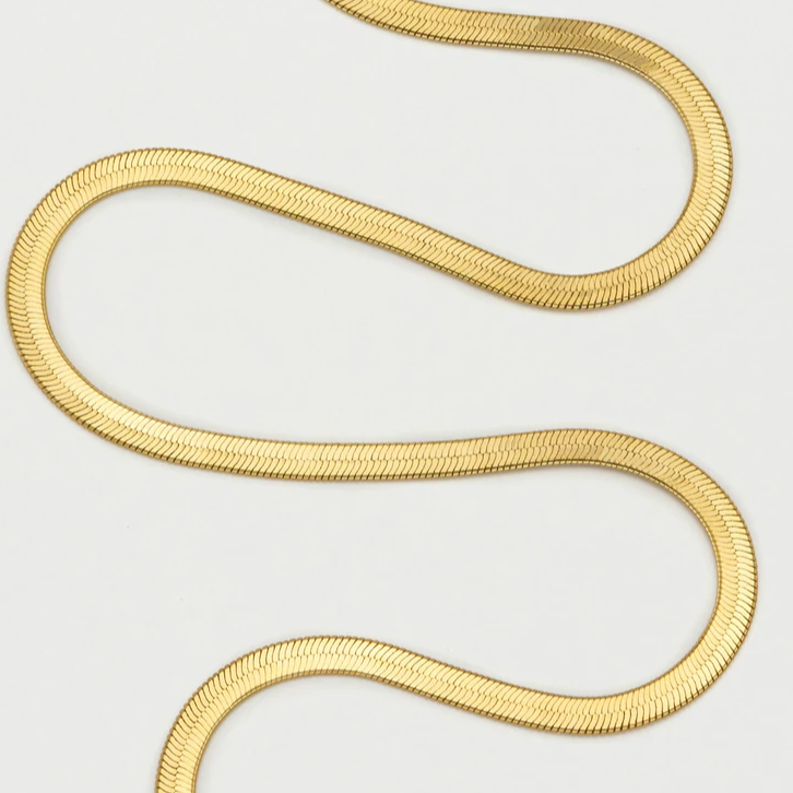 
            
                Load image into Gallery viewer, Herringbone Necklace Gold Plated Chain Estella Bartlett
            
        