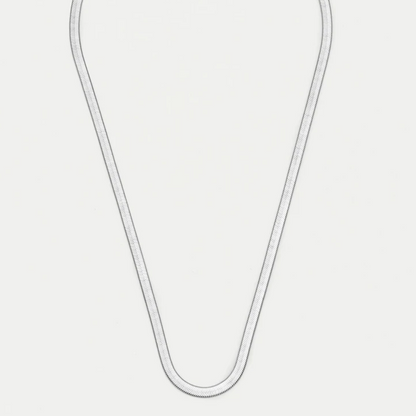 Herringbone Necklace Silver Plated Chain Estella Bartlett