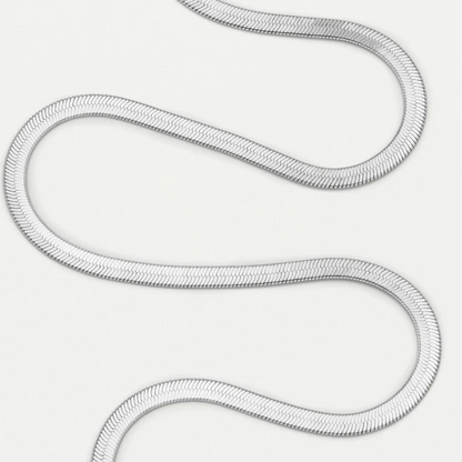 Herringbone Necklace Silver Plated Chain Estella Bartlett
