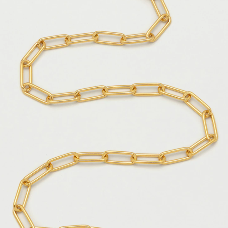 Paperclip Chain Gold Plated Necklace Estella Bartlett