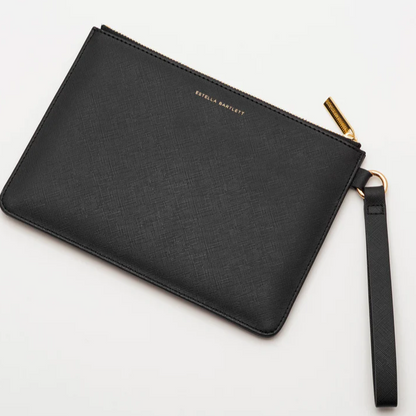 Pouch Peace Sign Gold Black Medium Estella Bartlett