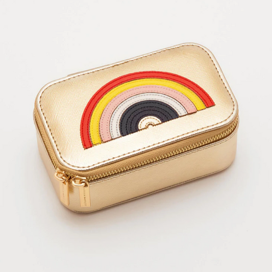 Rainbow Gold Travel Trinket Jewellery Box