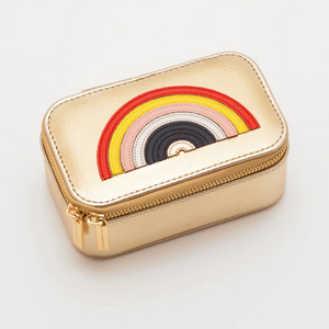 
            
                Load image into Gallery viewer, Rainbow Gold Travel Trinket Jewellery Box
            
        