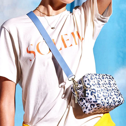 Bag Cross Body Leopard Blue Strap Removable Estella Bartlett