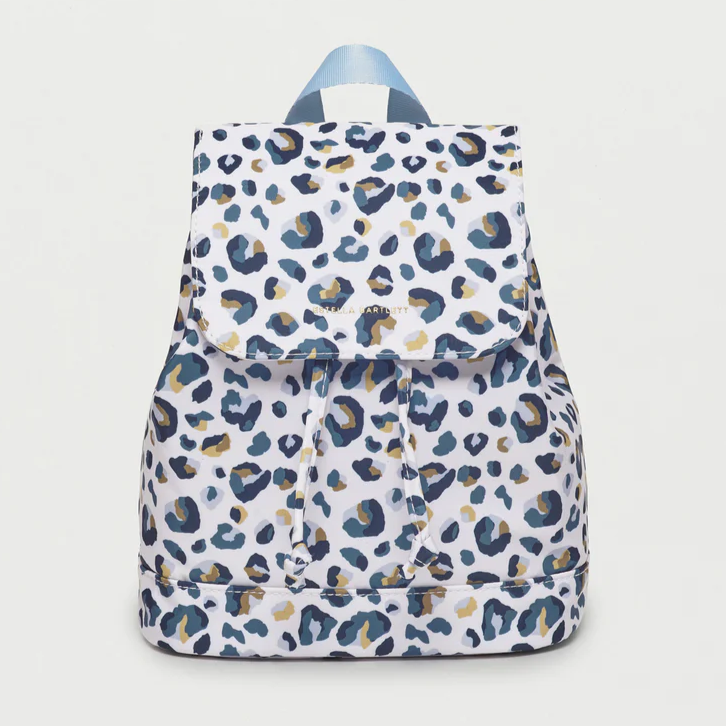 
            
                Load image into Gallery viewer, Backpack Mini Copperfield Blue Leopard Nylon
            
        