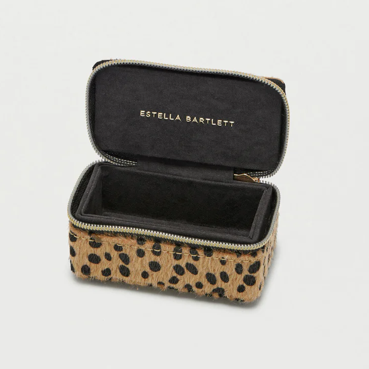 Cheetah Tiny Jewellery Box Treasure Chest Transportable