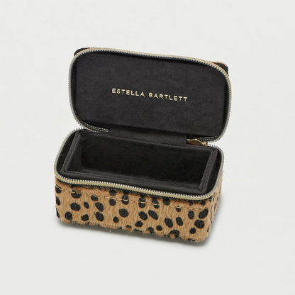 Cheetah Tiny Jewellery Box Treasure Chest Transportable