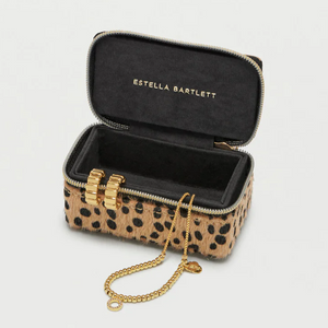 Cheetah Tiny Jewellery Box Treasure Chest Transportable