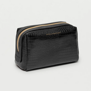 Black croc hotsell makeup bag