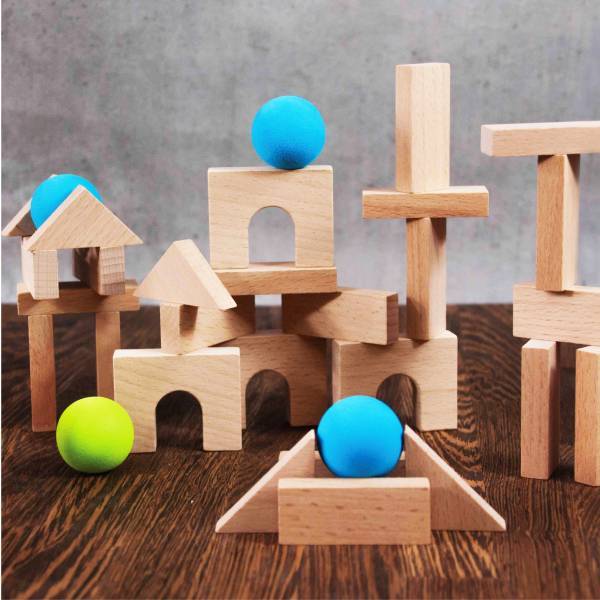 Catapult Game Wooden Construction for Children Building Blocks