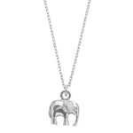 Elephant necklace silver