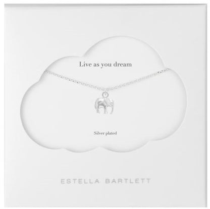 Elephant necklace silver