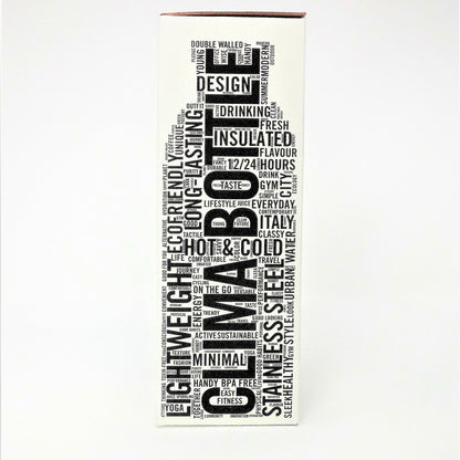 Water Bottle Insulated 500ml Brown Sequoia Wood Finish