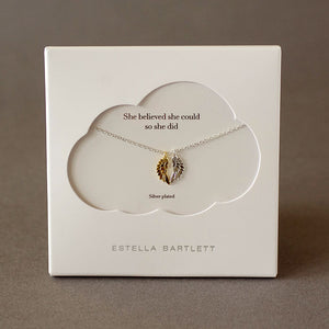 Silver and Gold Plated Wings Necklace  Estella Bartlett – Estella Bartlett