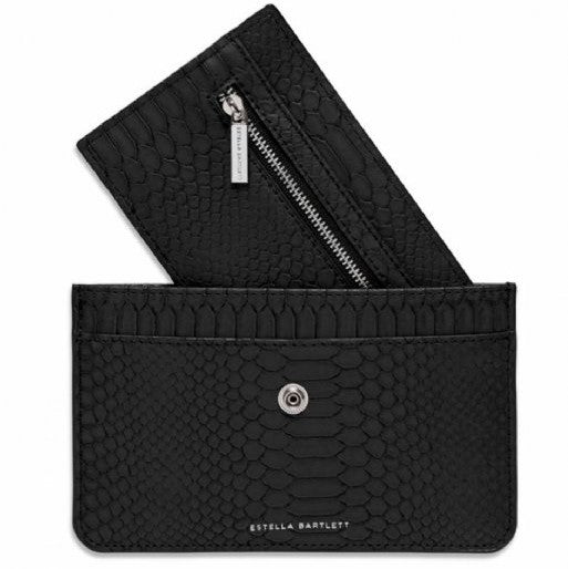 Travel Document Wallet Black Snake