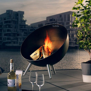 Fire Pit Fireplace BBQ Fireglobe in Black *Pre-Order