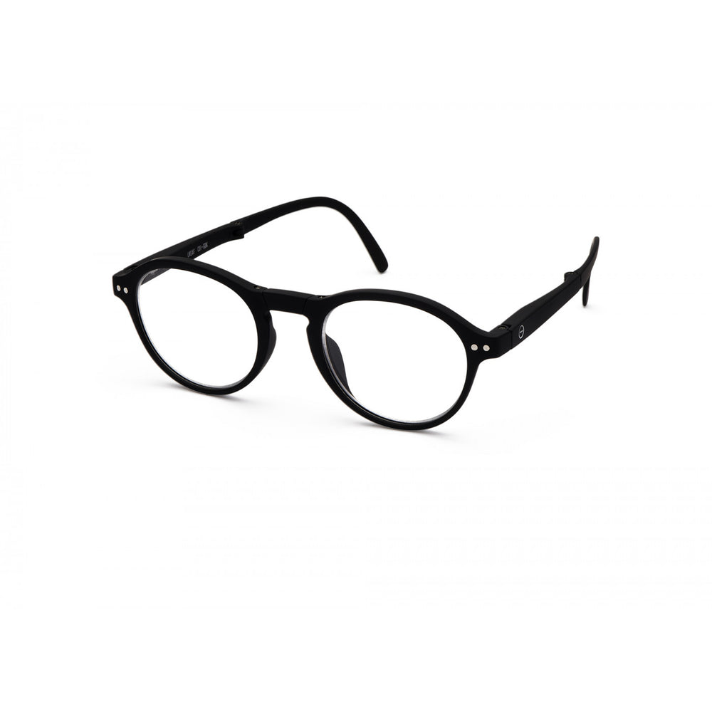 Reading Glasses Foldable Unisex Frame F 2.5 in Black