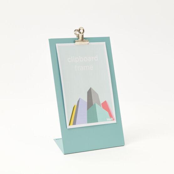 Frame Clipboard Metallic Light Blue Medium