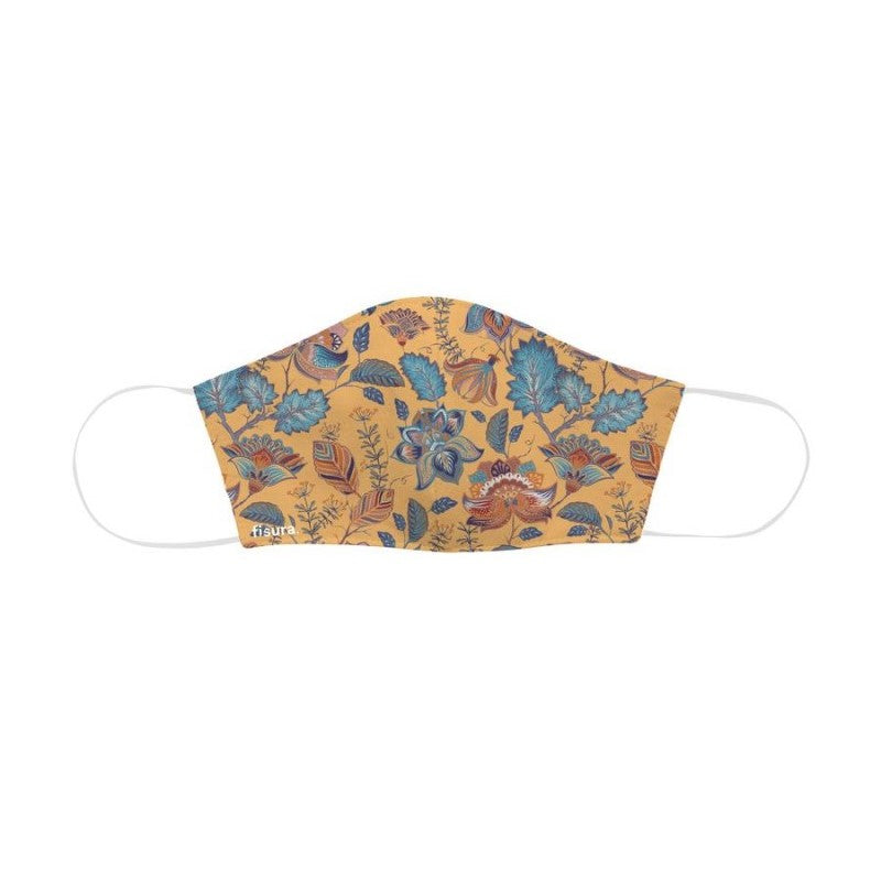 Face Mask Adults Orange Paisley