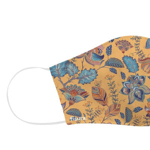 Face Mask Adults Orange Paisley