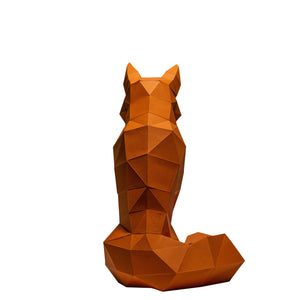 Wall Art DIY Papercraft Fox Model 3D Paper Puzzle