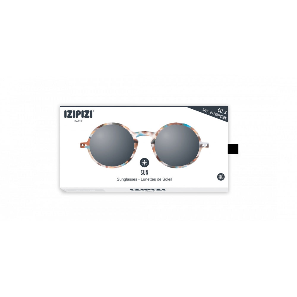 Sunglasses Style G Blue Tortoise Grey Lenses