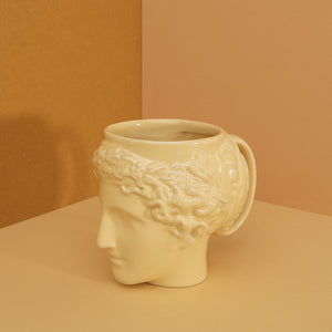 Mug Ceramic Greek Euphrosyne Yellow