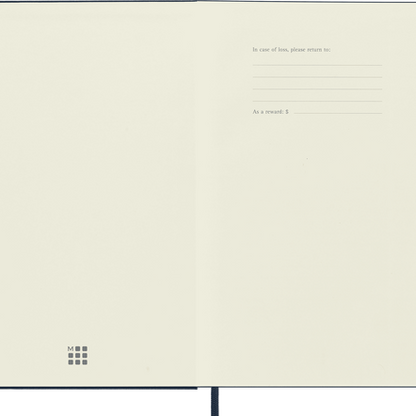 Moleskine Notebook Hardback Classic Ruled Navy Large