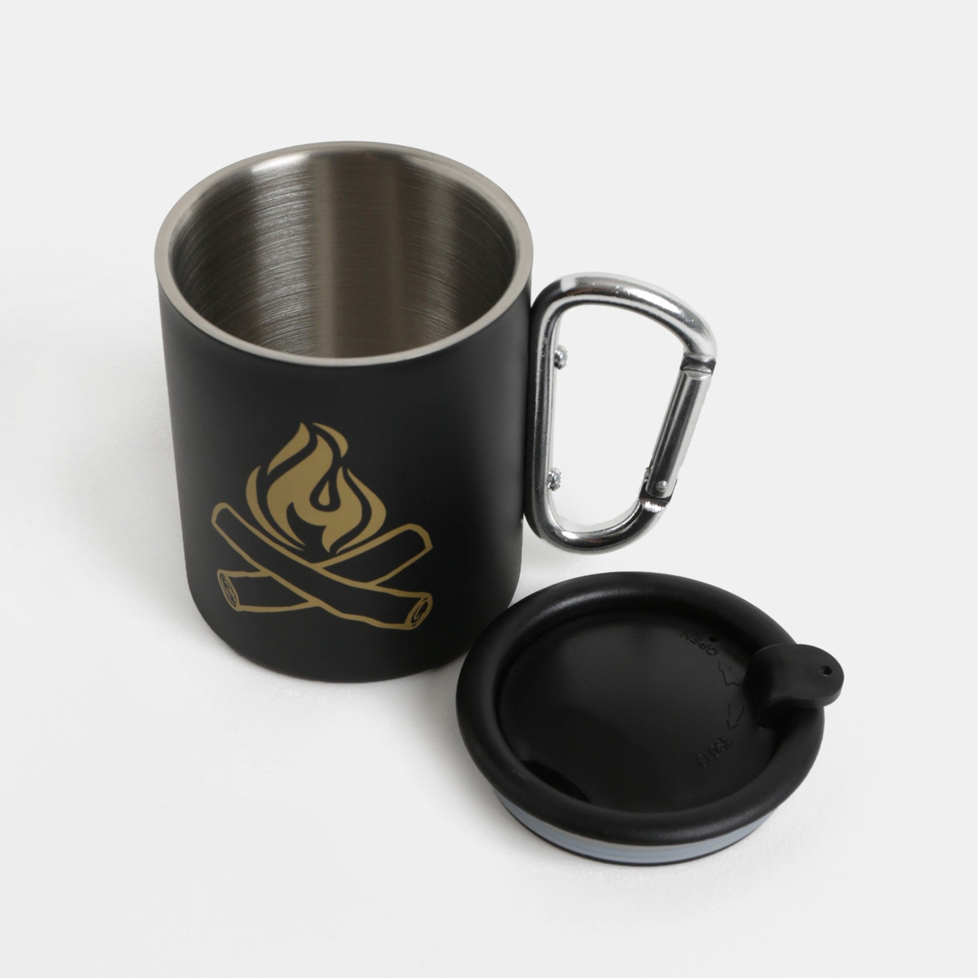 Camping Mug in Black | Iron and Glory Happy Camper