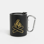 Camping Mug in Black | Iron and Glory Happy Camper