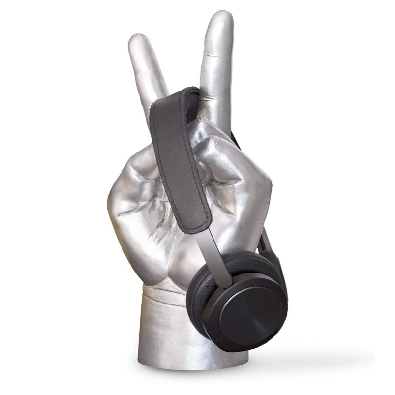 Peace Out Headphone Holder Stand Silver