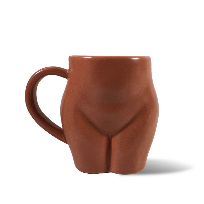 Ass Mug Terracota Ceramic Novelty
