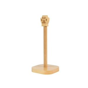 Cat Paw Paper Towel Kitchen Roll Holder Wooden