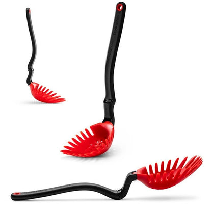 Pasta Server & Holey Ladle Strainer - Red Spadle