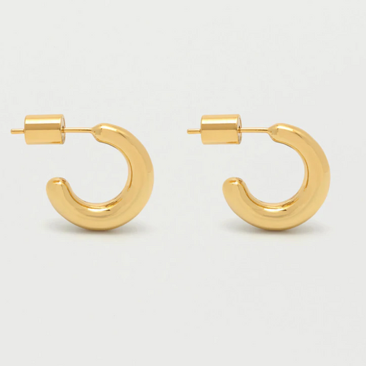 Earrings Hoop Mini Plated Gold Estella Bartlett
