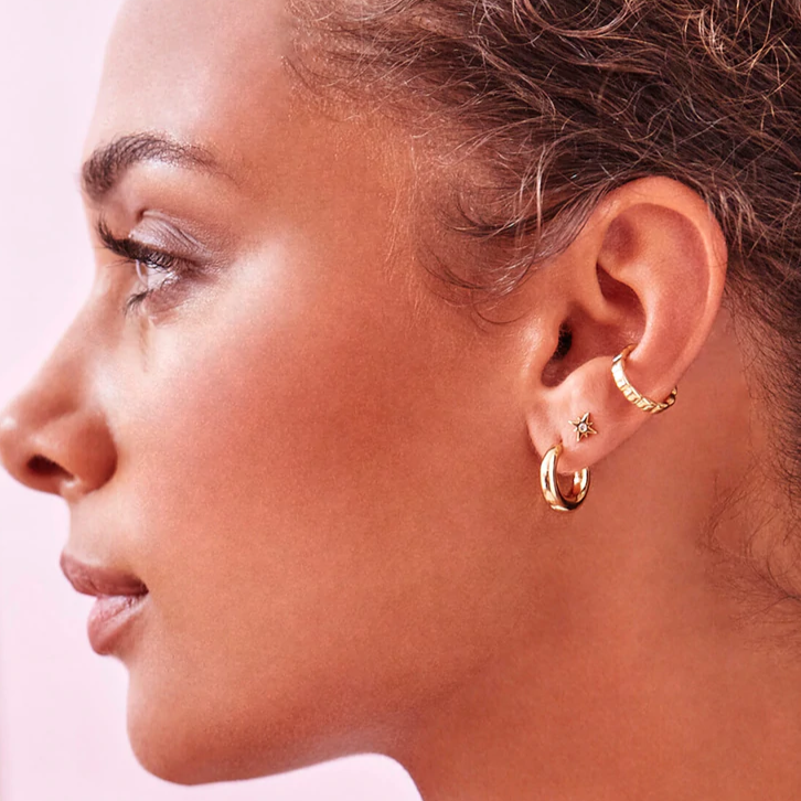Earrings Hoop Mini Plated Gold Estella Bartlett