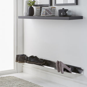Sideways sales shoe rack