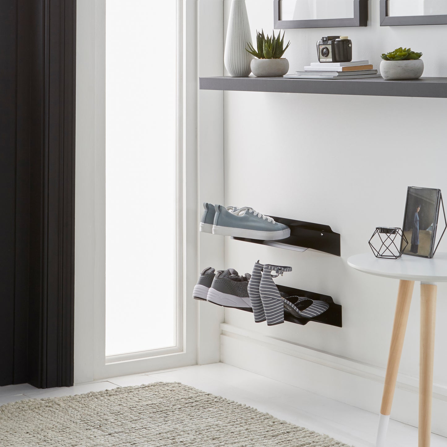 J-ME - Floating Shoe Rack 400mm - Black