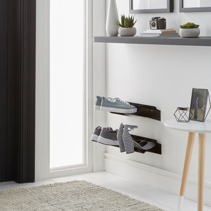 J-ME - Floating Shoe Rack 400mm - Black