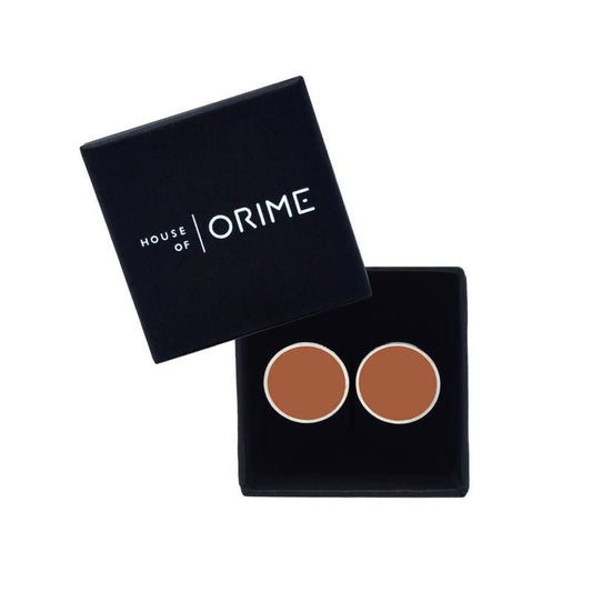 Cufflinks in Silver & Cognac