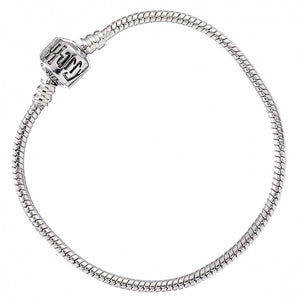 Silver chain charm bracelet sale