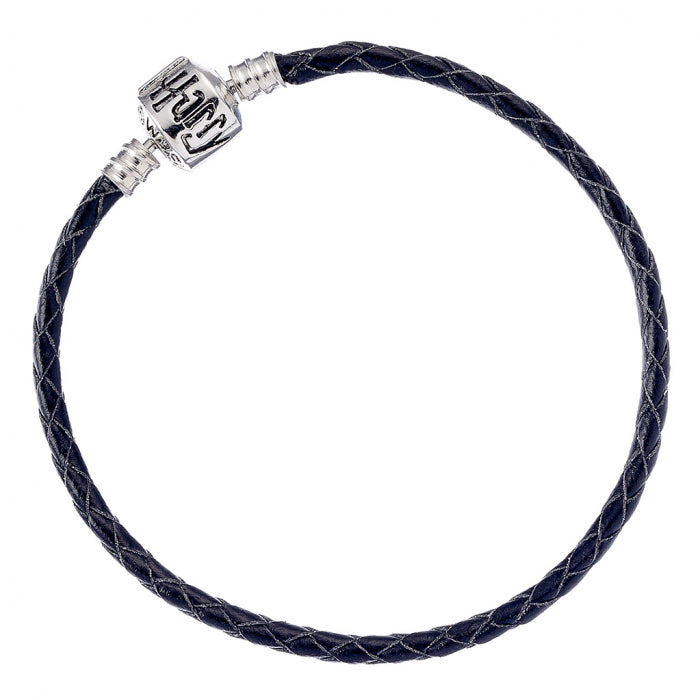 Bracelet Harry Potter Black Leather Charm (Various Sizes)