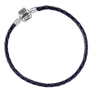 Bracelet Harry Potter Black Leather Charm (Various Sizes)