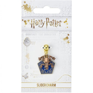 
            
                Load image into Gallery viewer, Slider Charm Chocolate Frog Harry Potter Gold Purple Brown
            
        